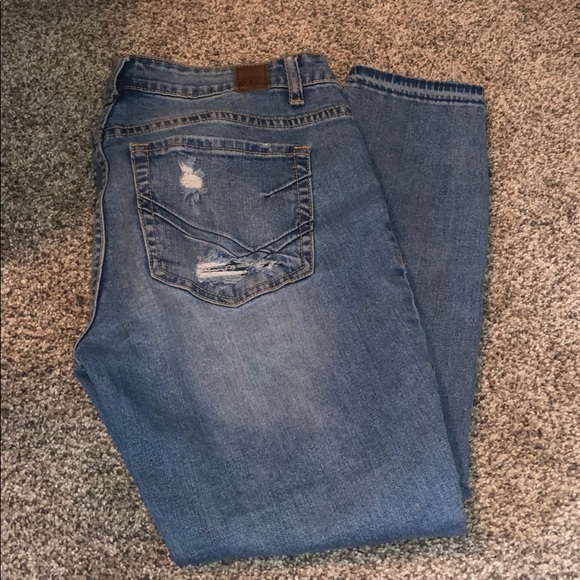 BKE Denim - BKE ankle skinny distressed jeans